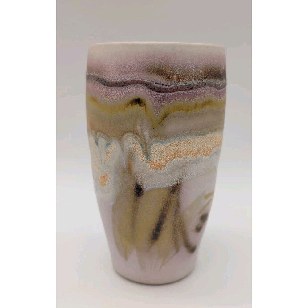 Vtg Cady Clay Works Bud Vase Seagrove NC 1987
